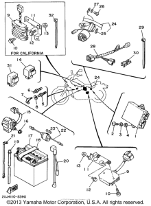 XV250 Электрика