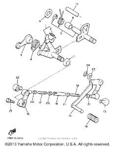 XJ750MK Вал переключения