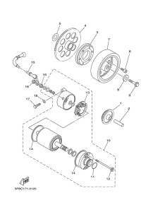 XVS650 Муфта стартера