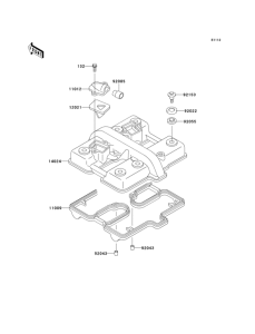 EX500 Крышка головки цилиндров