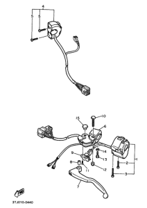 FZR400RR ﾊﾝﾄﾞﾙｽｲﾂﾁ･ﾚﾊﾞｰ