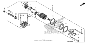CBR600RR (ABS) Стартер