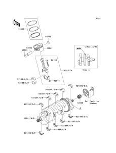 ZX1000 Коленвал и поршни