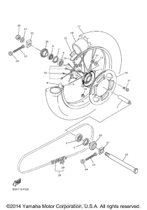 WR250F Переднее колесо