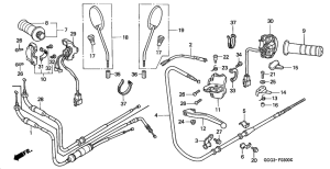 SGX50S Handle lever / switch / cable