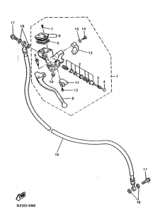FZR1000 Передний торм. цилиндр 2