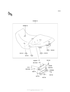 KLZ1000 Сиденье