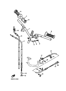 XC180 ｽﾃｱﾘﾝｸﾞﾊﾝﾄﾞﾙ. ｹｰﾌﾞﾙ