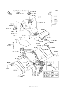 ZX1000 Топливный бак