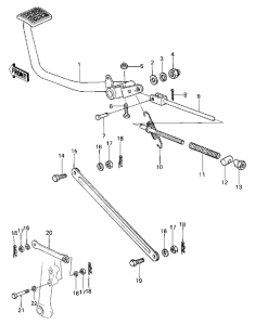 KZ440 Педаль тормоза