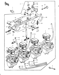 KZ650 Carburetor assy