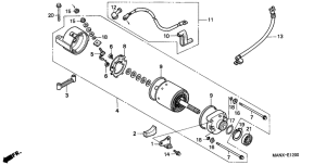NX650 Стартерный мотор
