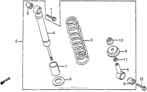 TG50 Задние амортизаторы