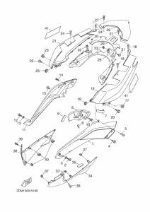YP125RA (ABS) Боковые обтекатели