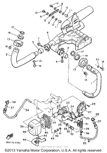 XV1100WC Выхлопная система