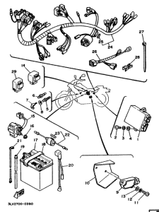 XV250 Elektrische ausrustung 1