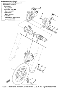 SR500E Front disc brake - caliper