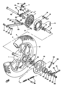 XS400 Переднее колесо