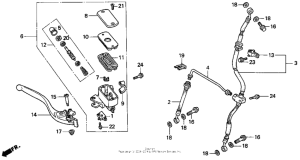ST1100 St1100 fr. brake master cyl.