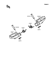 KMX50 Подножки