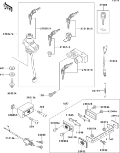 ZX500 Ignition switch(1 / 2)