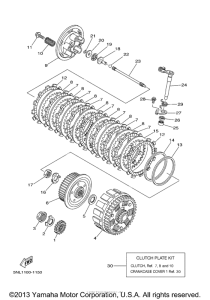 WR250F Сцепление