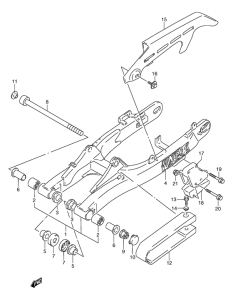 TS125 Маятник задний
