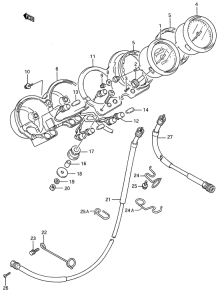 GS500 Спидометр-тахометр