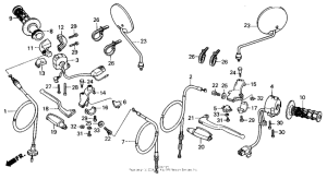 NX125 Рулевые переключатели