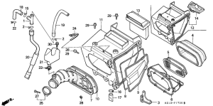 XR250R Воздухоочиститель