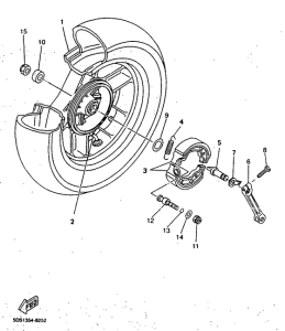 YP125 Переднее колесо