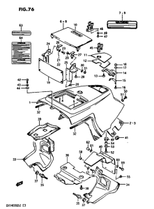 GV1400 Frame upper cover model g