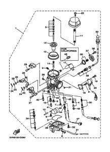 XV1700AS XV17AMW Carburetor assy