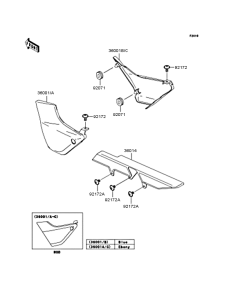 ZR400 Боковые обтекатели