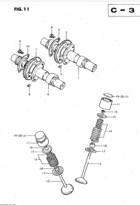 GS450 Распределительный вал-клапаны