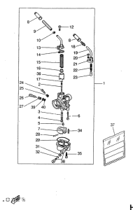 YQ50 Карбюратор