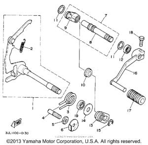 RT100E Вал переключения