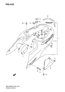 GSX1300R Обтекатель задний