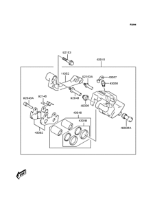 SC250 Задний тормоз
