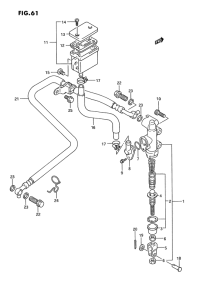 GSX1100 Задний тормозной цилиндр