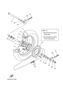 YZ85 Переднее колесо