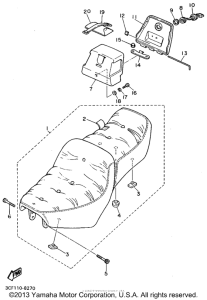 XV750F Сиденье