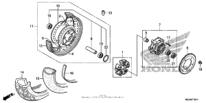 VT750RS Заднее колесо 2