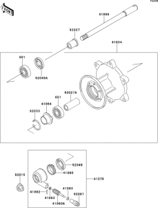 EL250 Переднее колесо
