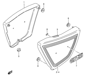 GN125 Обтекатель задний