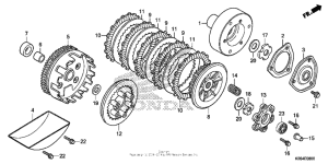 MSX125 Сцепление