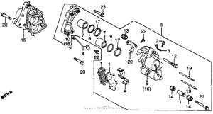 GL500I Передний суппорт