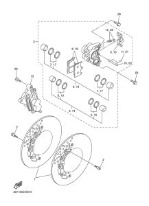 FZ1-NV Передний суппорт