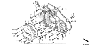  Крышка картера правая
