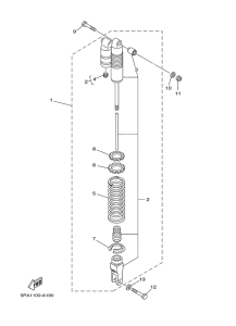 YZ85 Задняя подвеска